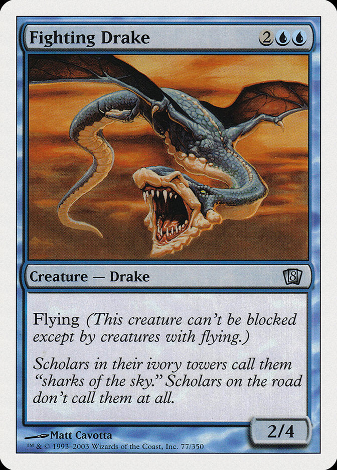 Fighting Drake [Eighth Edition] MTG Single Magic: The Gathering | Red Claw Gaming