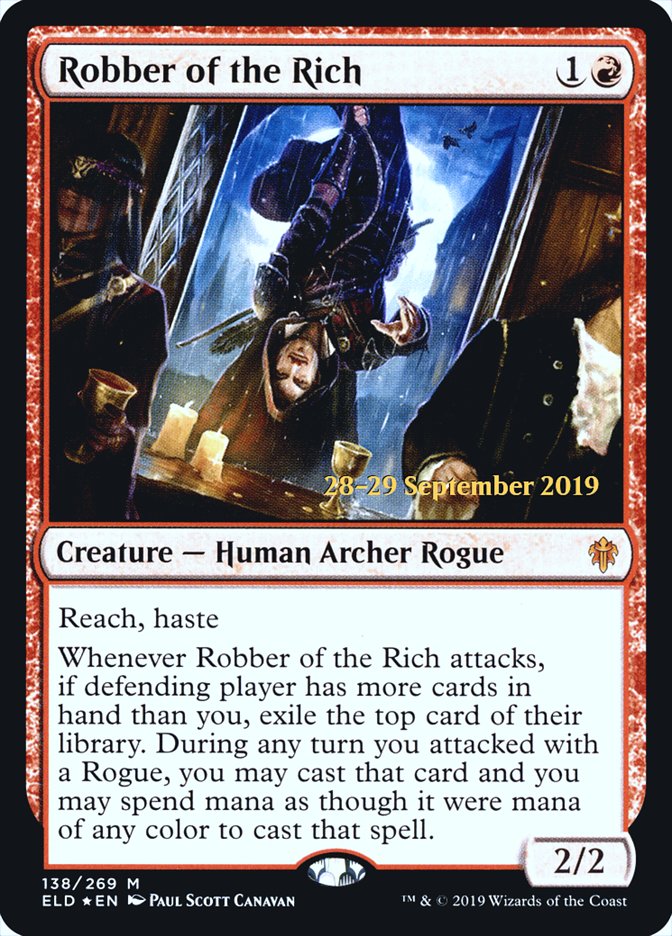 Robber of the Rich [Throne of Eldraine Prerelease Promos] MTG Single Magic: The Gathering | Red Claw Gaming