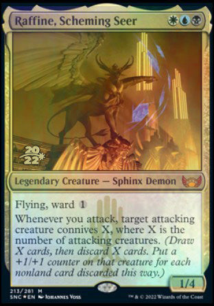 Raffine, Scheming Seer [Streets of New Capenna Prerelease Promos] MTG Single Magic: The Gathering | Red Claw Gaming