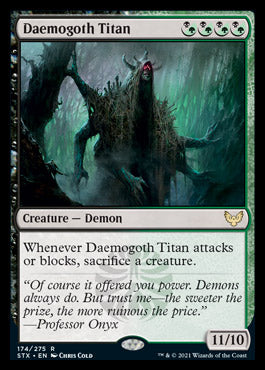 Daemogoth Titan [Strixhaven: School of Mages] MTG Single Magic: The Gathering | Red Claw Gaming