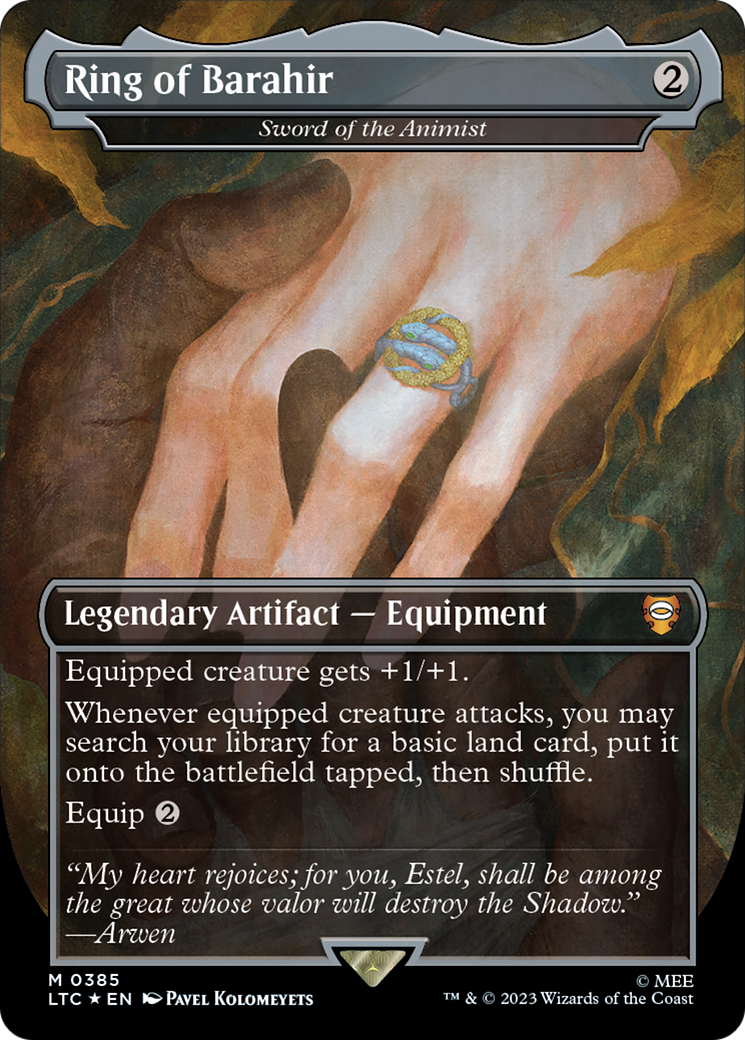 Ring of Barahir - Sword of the Animist (Surge Foil Realms and Relics) [The Lord of the Rings: Tales of Middle-Earth Commander] MTG Single Magic: The Gathering | Red Claw Gaming