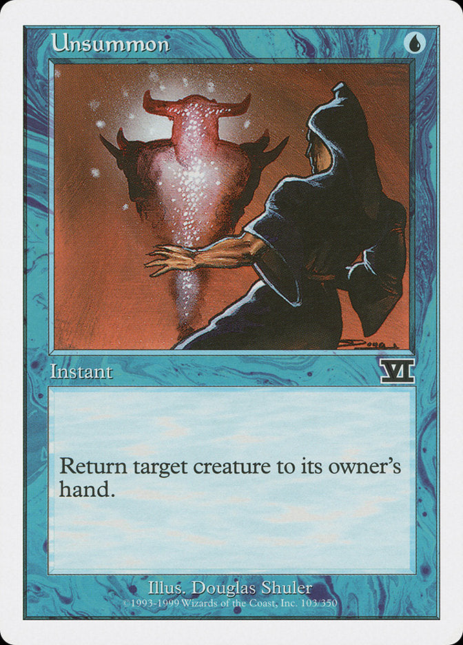 Unsummon [Classic Sixth Edition] MTG Single Magic: The Gathering | Red Claw Gaming