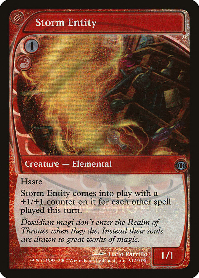 Storm Entity [Future Sight Promos] MTG Single Magic: The Gathering | Red Claw Gaming