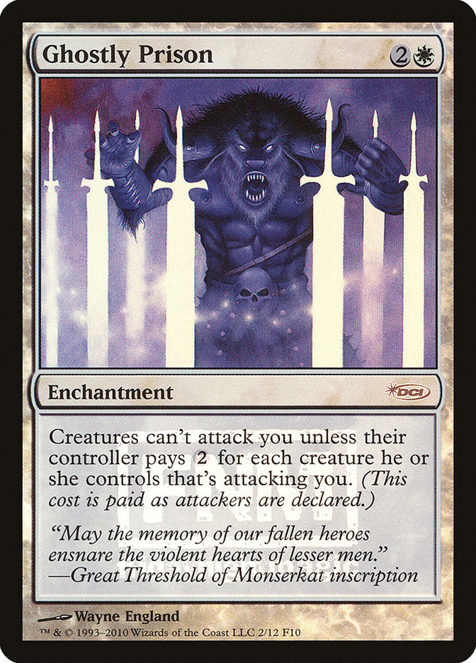 Ghostly Prison [Friday Night Magic 2010] MTG Single Magic: The Gathering | Red Claw Gaming