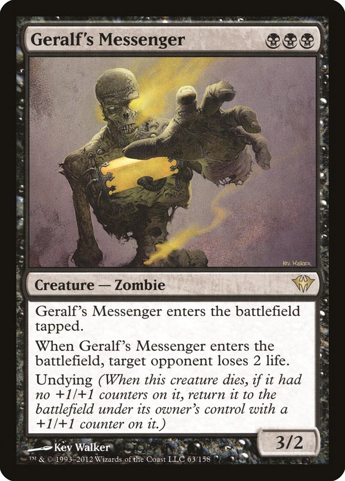 Geralf's Messenger [Dark Ascension] MTG Single Magic: The Gathering | Red Claw Gaming