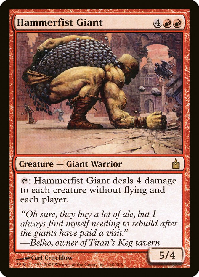 Hammerfist Giant [Ravnica: City of Guilds] MTG Single Magic: The Gathering | Red Claw Gaming