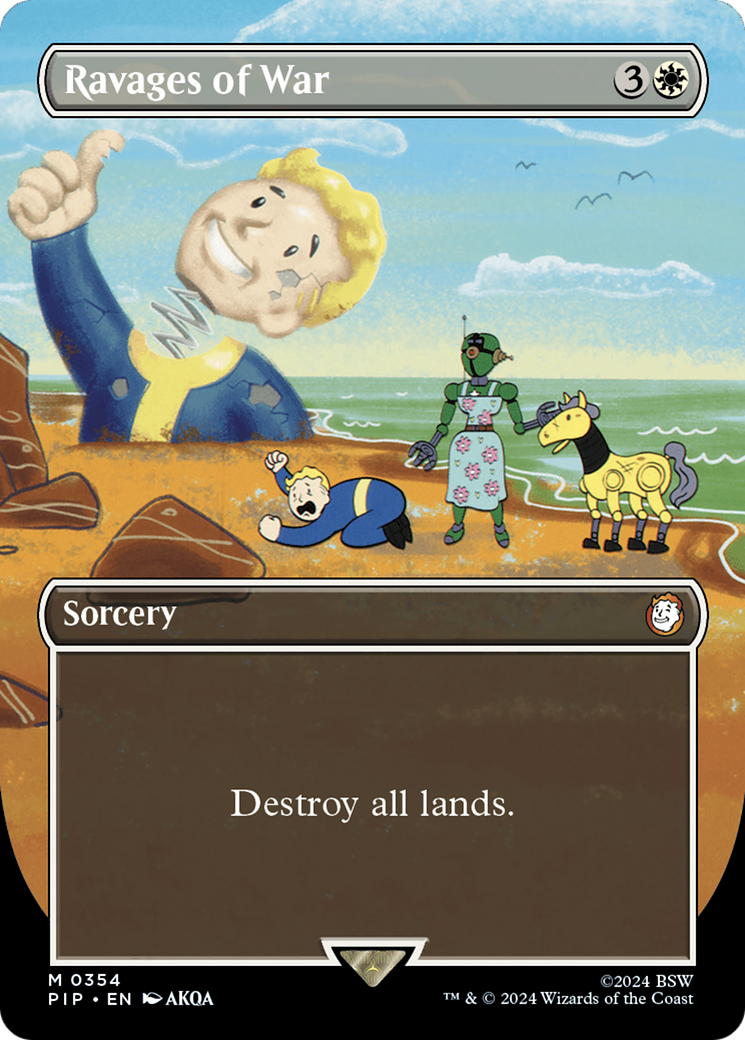 Ravages of War (Borderless) [Fallout] MTG Single Magic: The Gathering | Red Claw Gaming