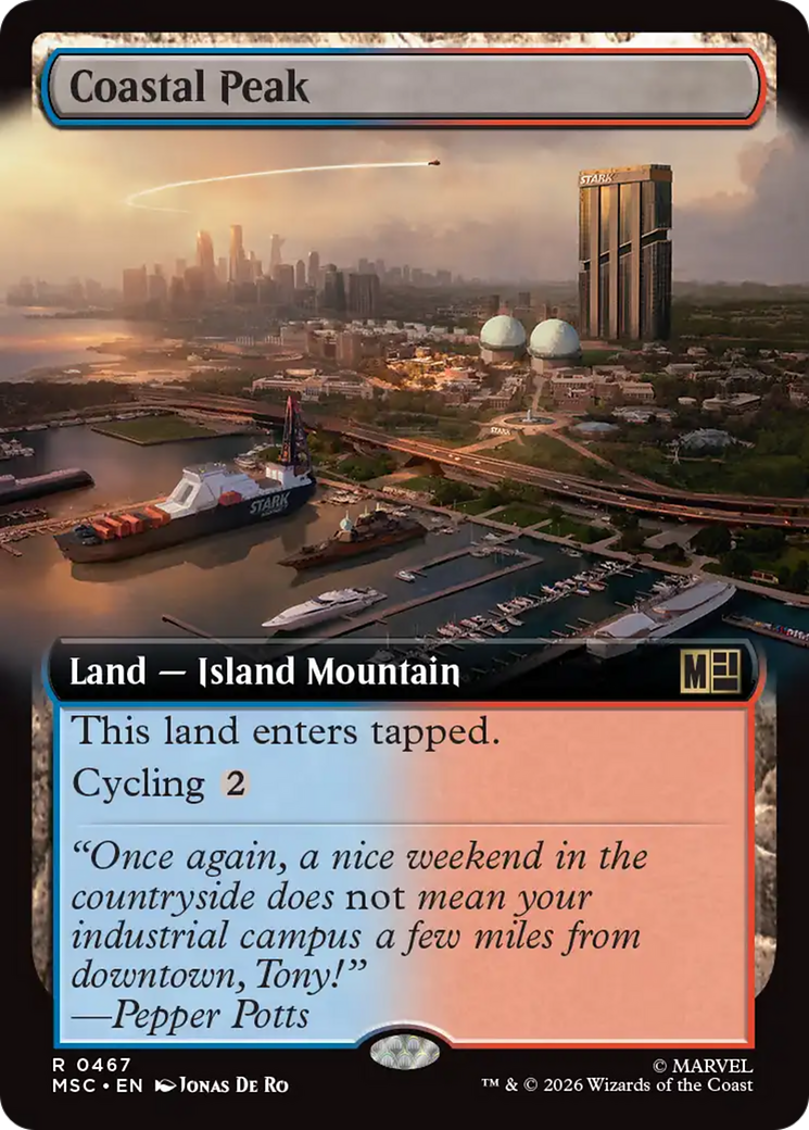 Coastal Peak (Extended Art) [Marvel Super Heroes Commander] | Red Claw Gaming