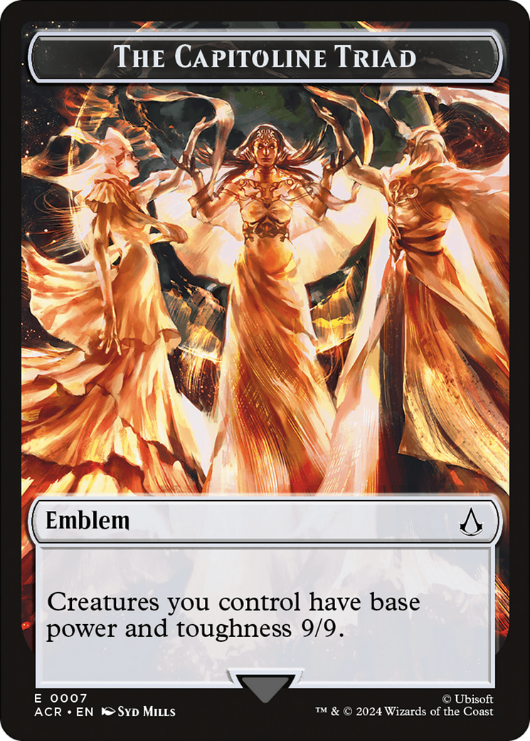 Emblem - The Capitoline Triad [Assassin's Creed Tokens] MTG Single Magic: The Gathering | Red Claw Gaming