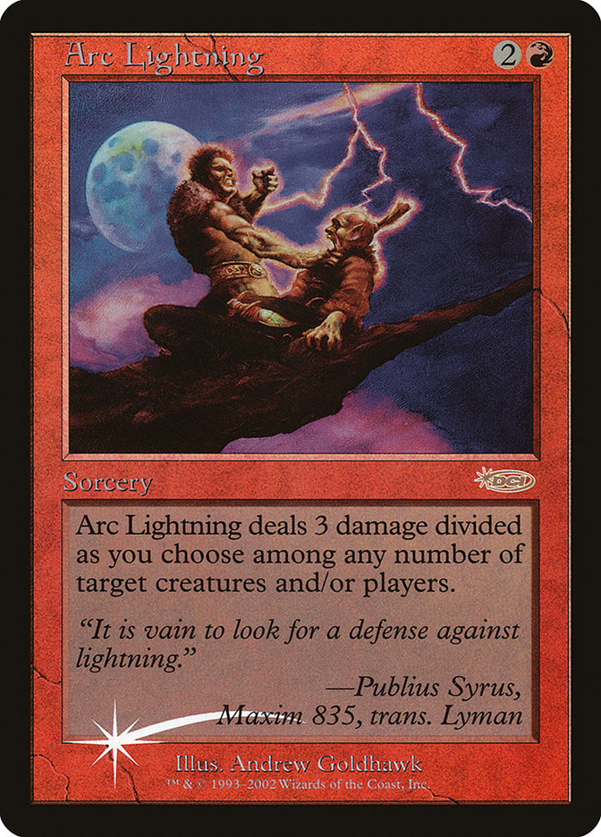 Arc Lightning [Arena League 2002] MTG Single Magic: The Gathering | Red Claw Gaming