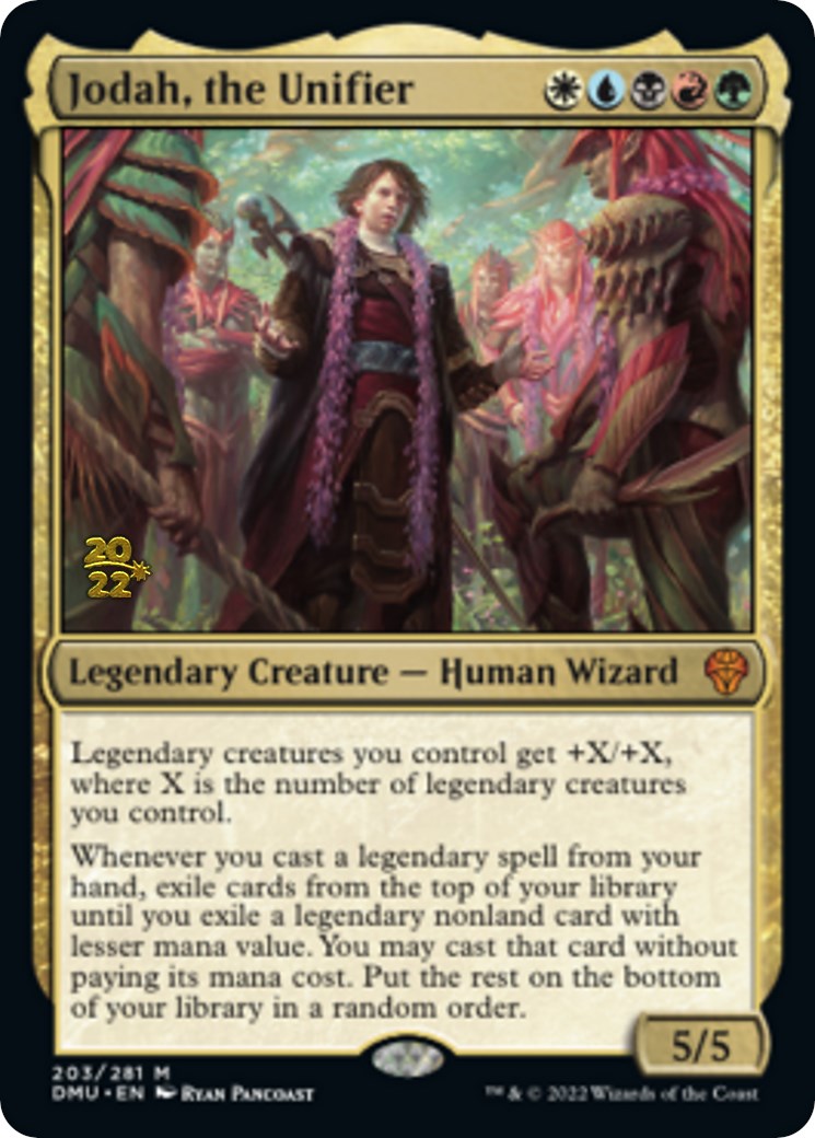 Jodah, the Unifier [Dominaria United Prerelease Promos] MTG Single Magic: The Gathering | Red Claw Gaming