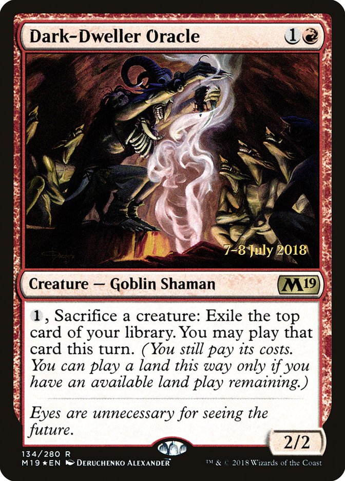 Dark-Dweller Oracle [Core Set 2019 Prerelease Promos] MTG Single Magic: The Gathering | Red Claw Gaming