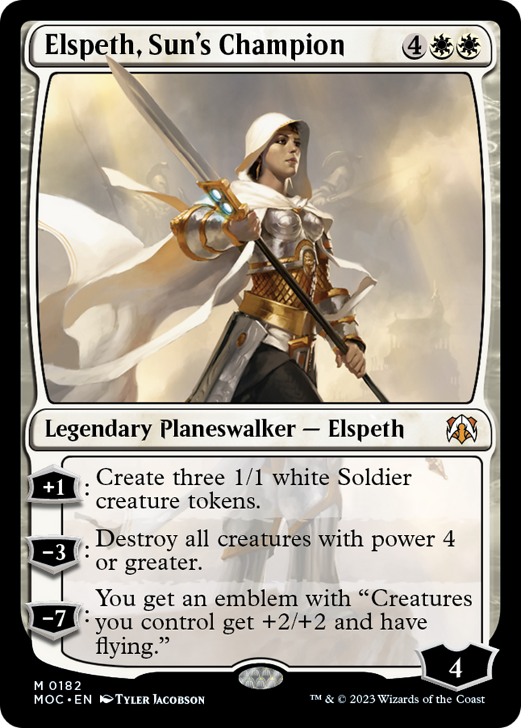 Elspeth, Sun's Champion [March of the Machine Commander] MTG Single Magic: The Gathering | Red Claw Gaming