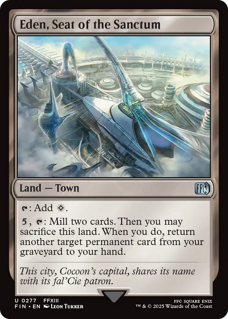 Eden, Seat of the Sanctum [FINAL FANTASY] MTG Single Magic: The Gathering | Red Claw Gaming