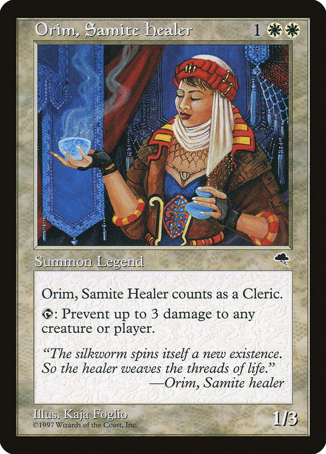 Orim, Samite Healer [Tempest] MTG Single Magic: The Gathering | Red Claw Gaming