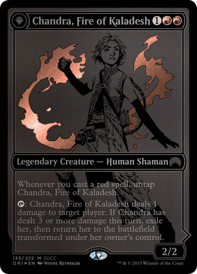 Chandra, Fire of Kaladesh // Chandra, Roaring Flame [San Diego Comic-Con 2015] MTG Single Magic: The Gathering | Red Claw Gaming