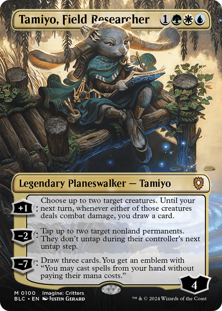 Tamiyo, Field Researcher (Borderless) [Bloomburrow Commander] MTG Single Magic: The Gathering | Red Claw Gaming