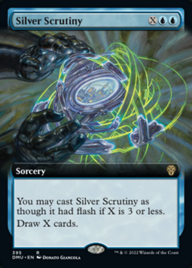 Silver Scrutiny (Extended Art) [Dominaria United] MTG Single Magic: The Gathering | Red Claw Gaming