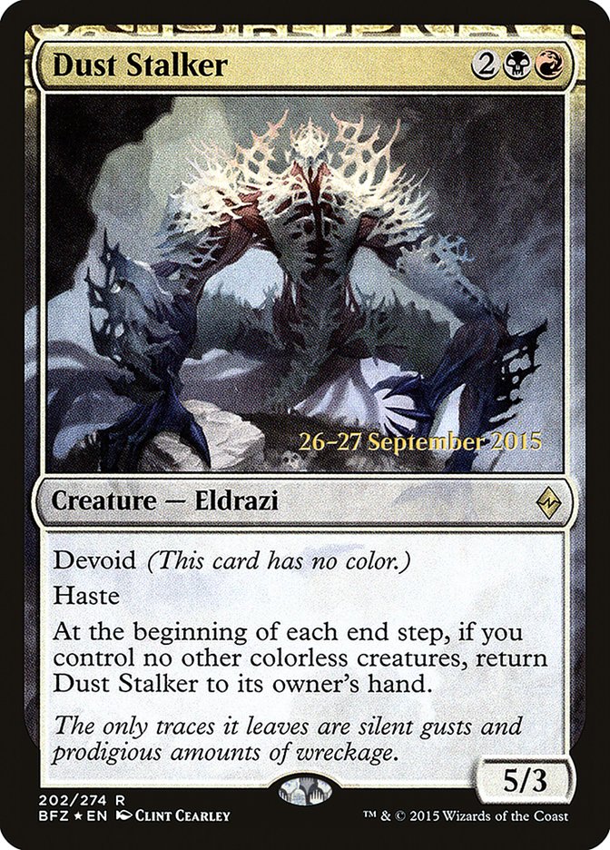 Dust Stalker [Battle for Zendikar Prerelease Promos] MTG Single Magic: The Gathering | Red Claw Gaming