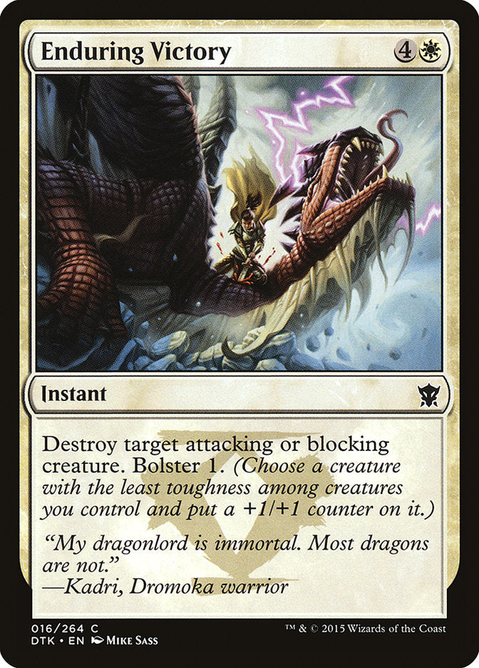 Enduring Victory [Dragons of Tarkir] MTG Single Magic: The Gathering | Red Claw Gaming