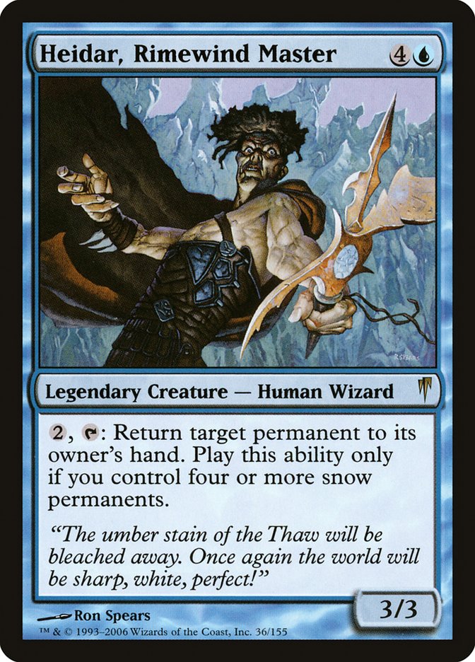 Heidar, Rimewind Master [Coldsnap] MTG Single Magic: The Gathering | Red Claw Gaming