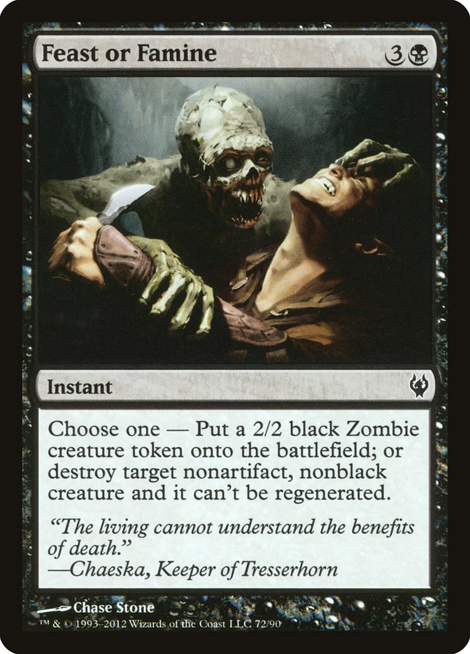 Feast or Famine [Duel Decks: Izzet vs. Golgari] MTG Single Magic: The Gathering | Red Claw Gaming