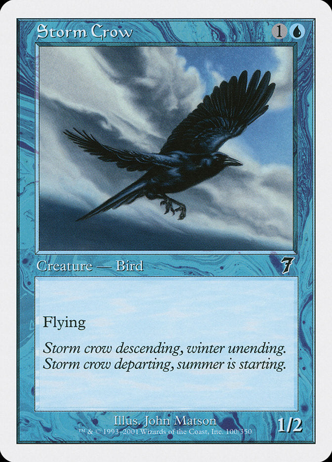 Storm Crow [Seventh Edition] MTG Single Magic: The Gathering | Red Claw Gaming