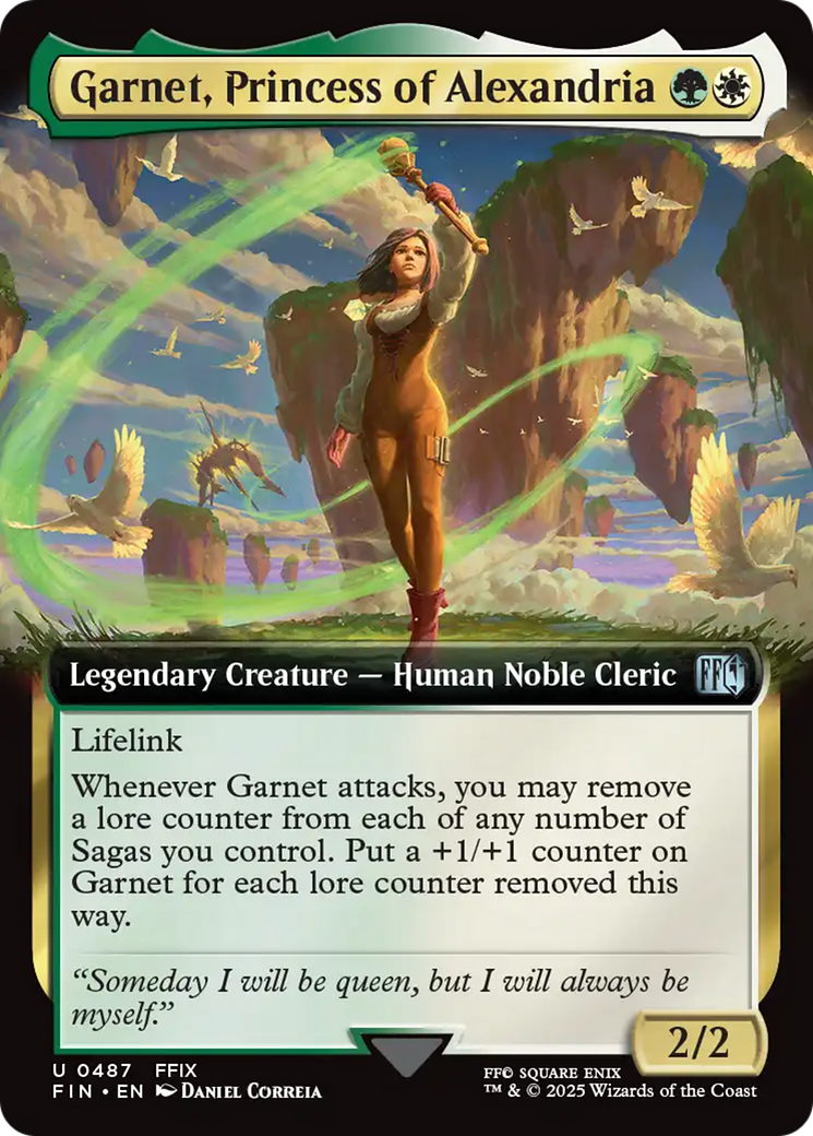 Garnet, Princess of Alexandria (Extended Art) [FINAL FANTASY] MTG Single Magic: The Gathering | Red Claw Gaming