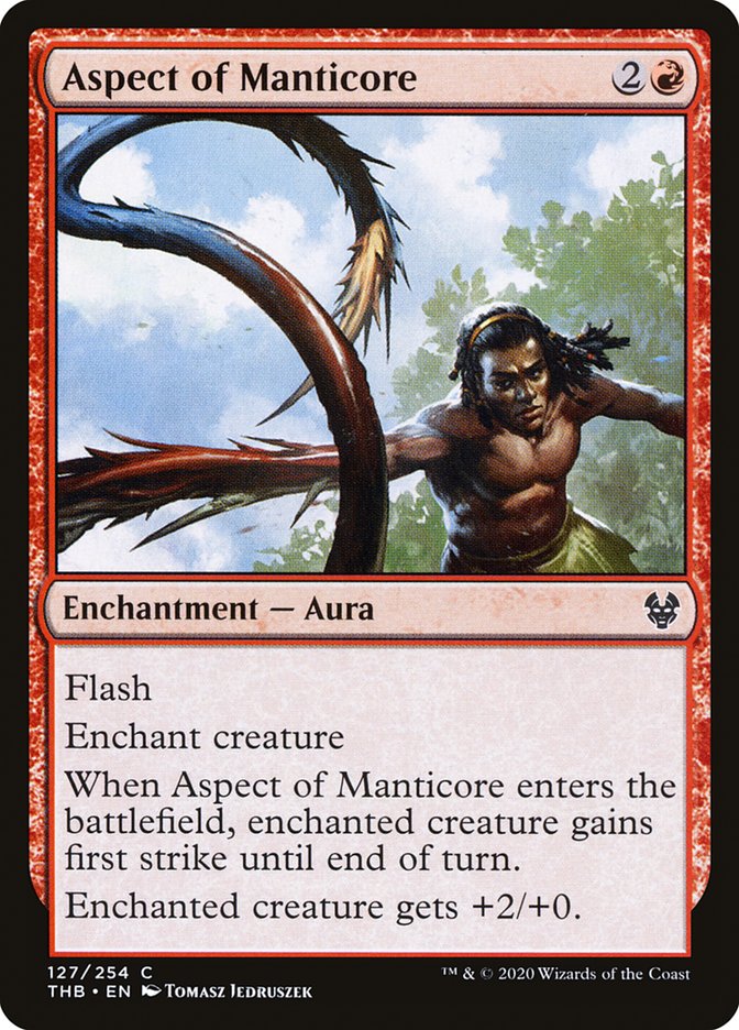 Aspect of Manticore [Theros Beyond Death] MTG Single Magic: The Gathering | Red Claw Gaming