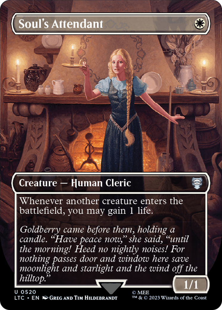 Soul's Attendant (Borderless) [The Lord of the Rings: Tales of Middle-Earth Commander] MTG Single Magic: The Gathering | Red Claw Gaming