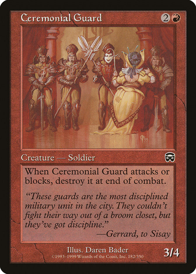 Ceremonial Guard [Mercadian Masques] MTG Single Magic: The Gathering | Red Claw Gaming