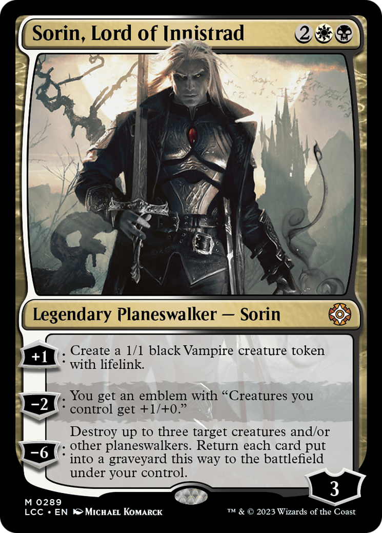 Sorin, Lord of Innistrad [The Lost Caverns of Ixalan Commander] MTG Single Magic: The Gathering | Red Claw Gaming
