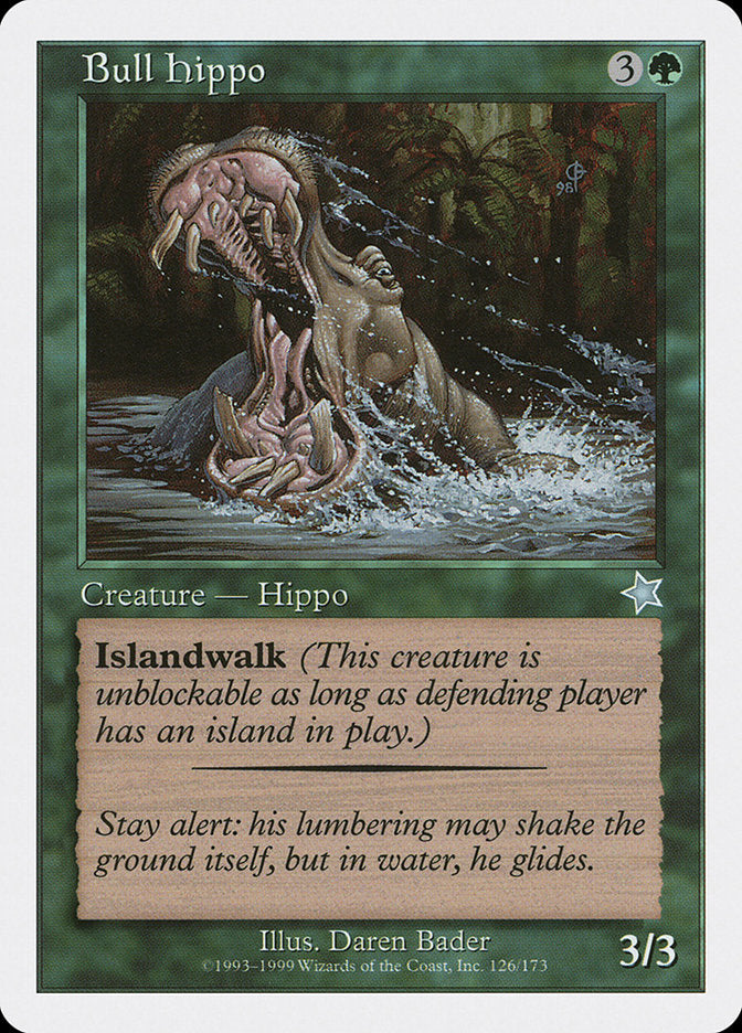Bull Hippo [Starter 1999] MTG Single Magic: The Gathering | Red Claw Gaming