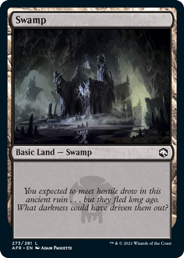 Swamp (273) [Dungeons & Dragons: Adventures in the Forgotten Realms] MTG Single Magic: The Gathering | Red Claw Gaming