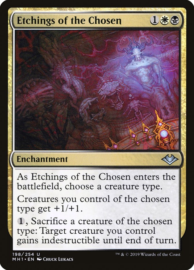Etchings of the Chosen [Modern Horizons] MTG Single Magic: The Gathering    | Red Claw Gaming