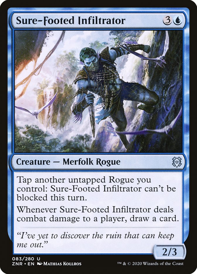 Sure-Footed Infiltrator [Zendikar Rising] MTG Single Magic: The Gathering | Red Claw Gaming