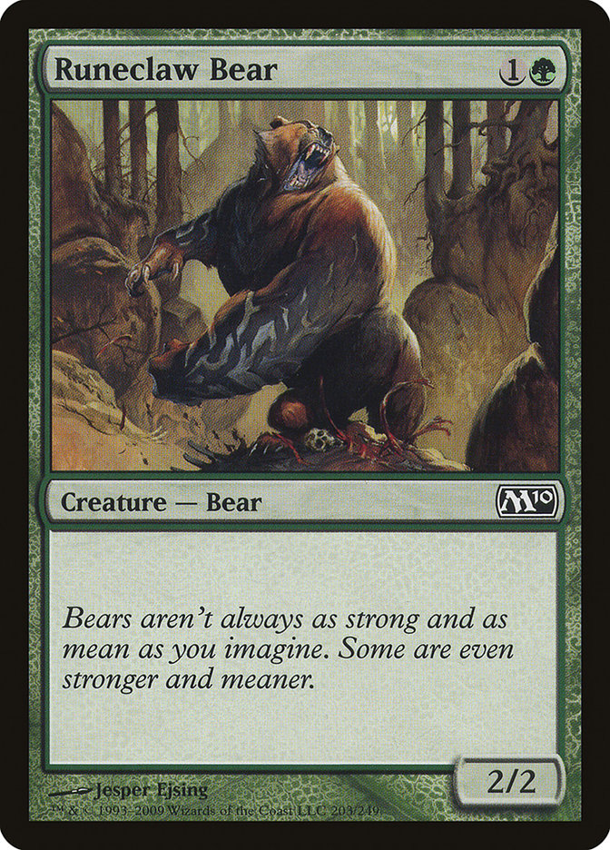 Runeclaw Bear [Magic 2010] MTG Single Magic: The Gathering | Red Claw Gaming