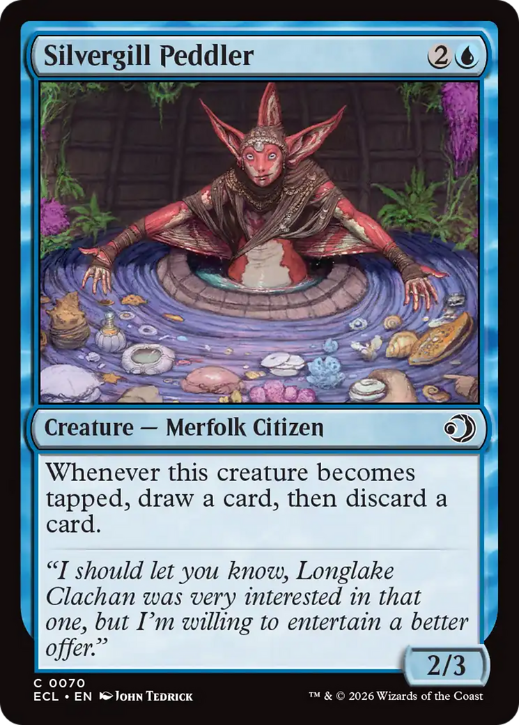 Silvergill Peddler [Lorwyn Eclipsed] MTG Single Magic: The Gathering | Red Claw Gaming