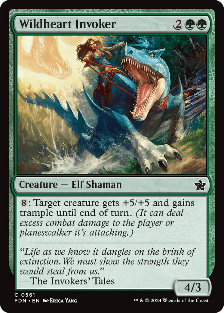 Wildheart Invoker [Foundations] MTG Single Magic: The Gathering | Red Claw Gaming