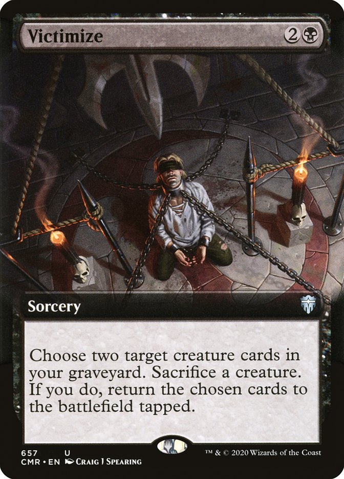 Victimize (Extended Art) [Commander Legends] MTG Single Magic: The Gathering | Red Claw Gaming
