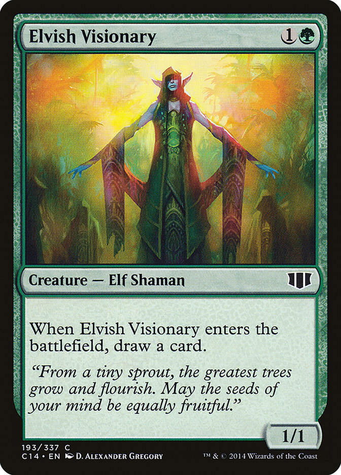 Elvish Visionary [Commander 2014] MTG Single Magic: The Gathering | Red Claw Gaming