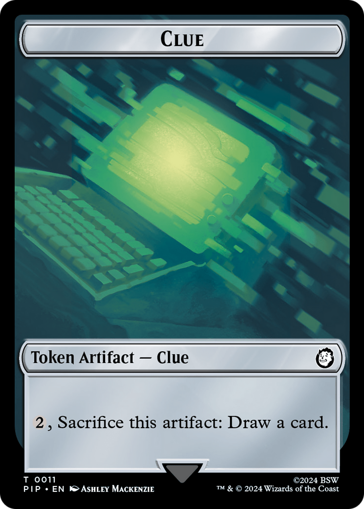 Copy // Clue Double-Sided Token [Fallout Tokens] MTG Single Magic: The Gathering | Red Claw Gaming