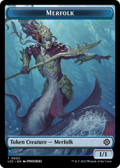 Bird // Merfolk (0003) Double-Sided Token [The Lost Caverns of Ixalan Commander Tokens] MTG Single Magic: The Gathering | Red Claw Gaming