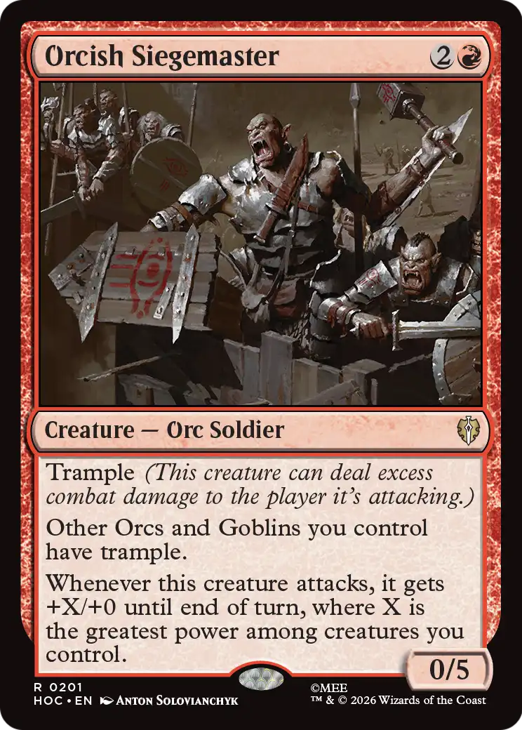 Orcish Siegemaster [The Hobbit: Eternal-Legal] | Red Claw Gaming