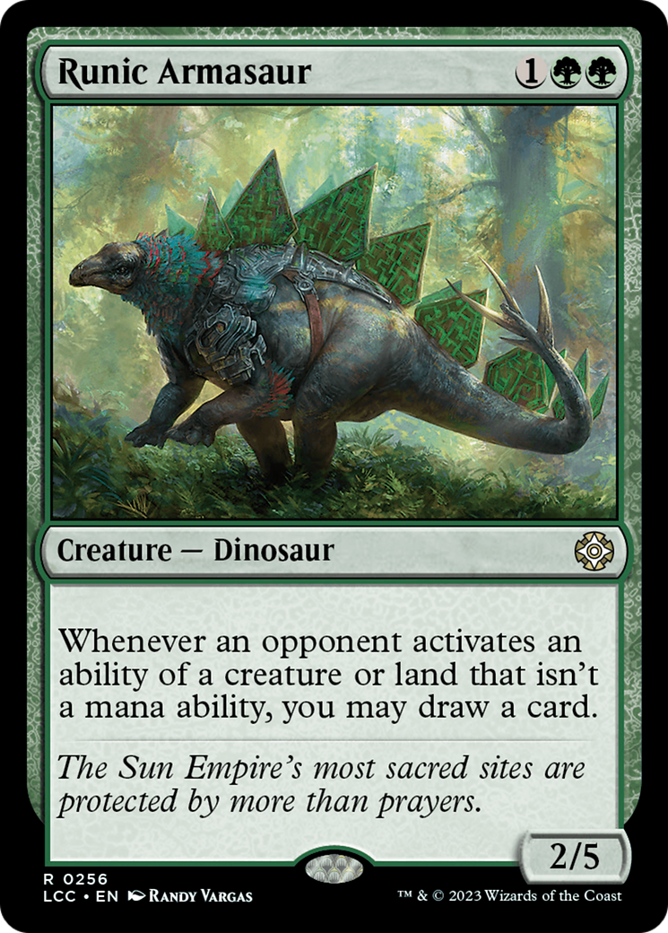 Runic Armasaur [The Lost Caverns of Ixalan Commander] MTG Single Magic: The Gathering | Red Claw Gaming