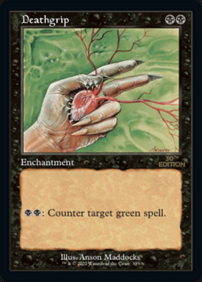 Deathgrip (Retro) [30th Anniversary Edition] MTG Single Magic: The Gathering | Red Claw Gaming