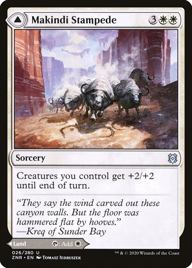 Makindi Stampede // Makindi Mesas [Zendikar Rising] MTG Single Magic: The Gathering | Red Claw Gaming