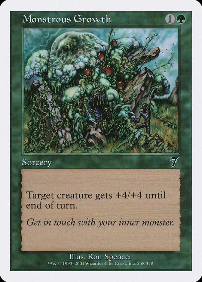 Monstrous Growth [Seventh Edition] MTG Single Magic: The Gathering | Red Claw Gaming