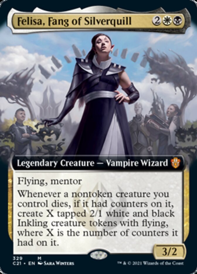 Felisa, Fang of Silverquill (Extended Art) [Commander 2021] MTG Single Magic: The Gathering | Red Claw Gaming