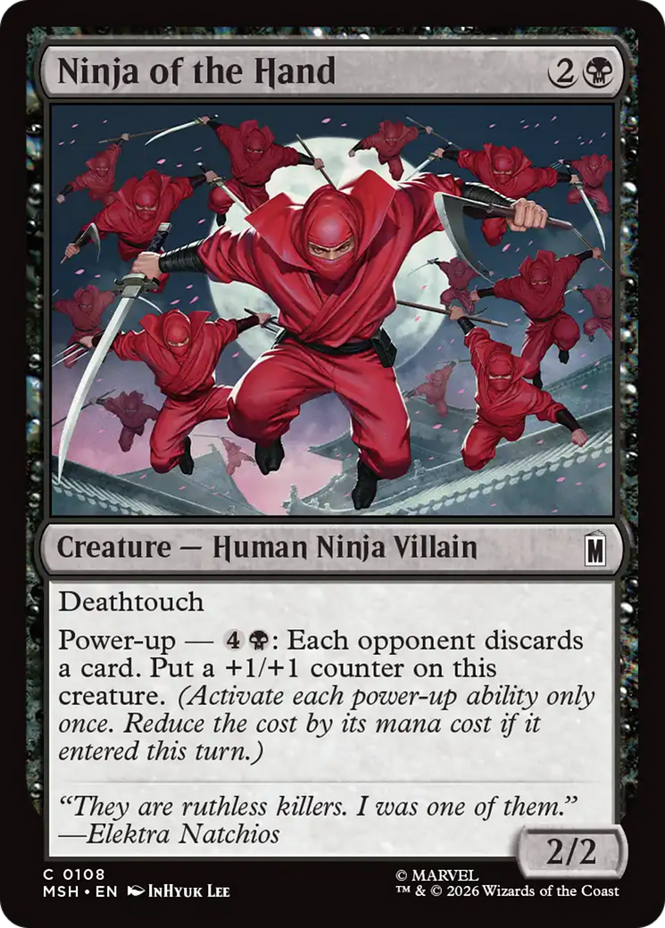 Ninja of the Hand [Marvel Super Heroes] MTG Single Magic: The Gathering | Red Claw Gaming